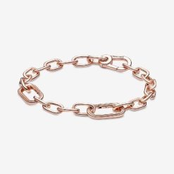 Me Rose Gouden Kleine Pandora Belgische Schakelarmband