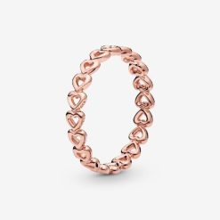 Merk Pandora Belgium Rose Harten Ring
