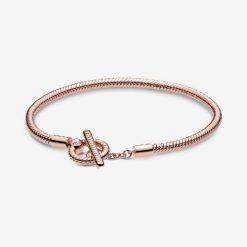 Momenten Rose Fashion Pandora België T-bar Snake Chain Armband