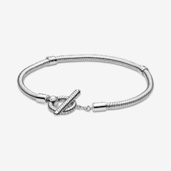 Momenten T-bar Slangenketting Fashion Armband Pandora België