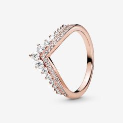Pandora Belgium Rose Prinses Wishbone Ring