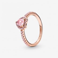 Pandora Belgium Rose Sprankelende Verhoogde Roze Hartring