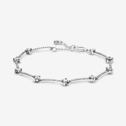 Sprankelende Pave Bars Armband Pandora België