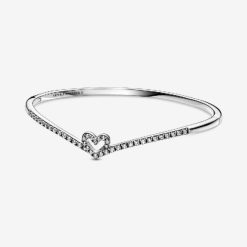 Sprankelende Wishbone Hart Armband Pandora België